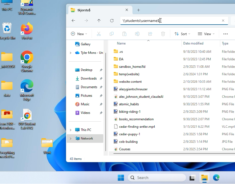 Networking Folder network folder PC screenshot